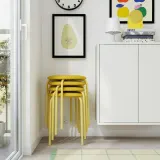 IKEA GULTARP (ИКЕА ГУЛТАРП) — Табурет, светло-жёлтый/Реммарн жёлтый — фото 2