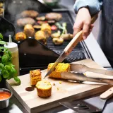 IKEA GRILLTIDER (ИКЕА ГРИЛЛТИДЕР) — Набор аксессуаров для гриля, 3 предмета, нержавеющая сталь/бук — фото 2