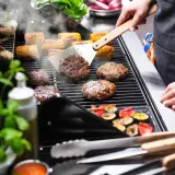 IKEA GRILLTIDER (ИКЕА ГРИЛЛТИДЕР) — Набор аксессуаров для гриля, 3 предмета, нержавеющая сталь/бук — фото 3