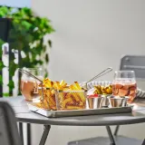 IKEA GRILLTIDER (ИКЕА ГРИЛЛТИДЕР) — Корзинка для подачи, нержавеющая сталь — фото 3