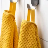 IKEA GULVIAL (ИКЕА ГУЛВИАЛ) — Полотенце банное, жёлтое 100x150 см — фото 3