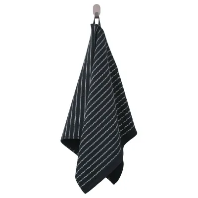 IKEA BROKGINST (ИКЕА БРОКГИНСТ) — Полотенце для рук, чёрное 50x100 см
