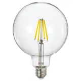 IKEA LUNNOM (ИКЕА ЛУННОМ) — Лампа светодиодная E27 806 люмен, диммируемая/шар прозрачное стекло 125 мм — фото 1