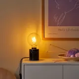 IKEA LUNNOM (ИКЕА ЛУННОМ) — Лампа светодиодная E27 806 люмен, диммируемая/шар прозрачное стекло 125 мм — фото 2