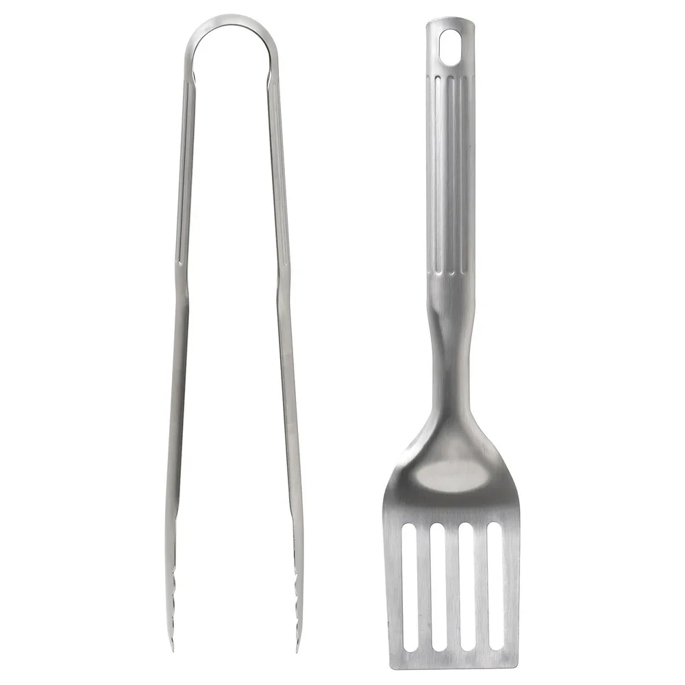 IKEA GRILLTIDER (ИКЕА ГРИЛЛТИДЕР) — Аксессуары для гриля, 2 шт., нержавеющая сталь