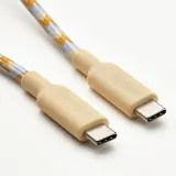 IKEA RUNDHULT (ИКЕА РУНДХУЛТ) — Кабель USB-C/USB-C, бежевый/синий 1.5 м/100 Вт — фото 2