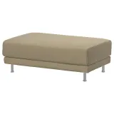 IKEA UPPÅKRA (ИКЕА УППОКРА) — Чехол для пуфа-подставки для ног, Юханнесхув коричнево-бежевый — фото 2