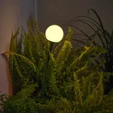 IKEA SOLVINDEN (ИКЕА СОЛВИНДЕН) — Уличный грунтовый светильник LED на солнечной батарее, тёмно-зелёный — фото 2