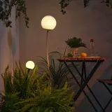 IKEA SOLVINDEN (ИКЕА СОЛВИНДЕН) — Уличный грунтовый светильник LED на солнечной батарее, тёмно-зелёный — фото 3