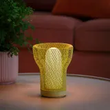 IKEA SOLVINDEN (ИКЕА СОЛВИНДЕН) — Декоративная настольная лампа LED, сетка на батарейках/для улицы, светло-зелёный — фото 3