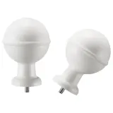 IKEA ALVARSTÅNDS (ИКЕА АЛВАРСТОНДС) — Наконечники для карниза, 1 пара, белый — фото 1