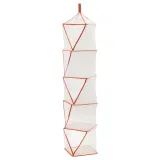 IKEA TIGERFINK (ИКЕА ТИГЕРФИНК) — Шкафчик с 5 полками, бежевый/оранжевый — фото 1