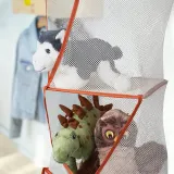 IKEA TIGERFINK (ИКЕА ТИГЕРФИНК) — Шкафчик с 5 полками, бежевый/оранжевый — фото 8