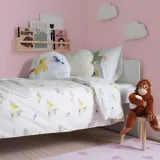 IKEA BARNDRÖM (ИКЕА БАРНДРЁМ) — Подушка, белый/единорог радуга — фото 3