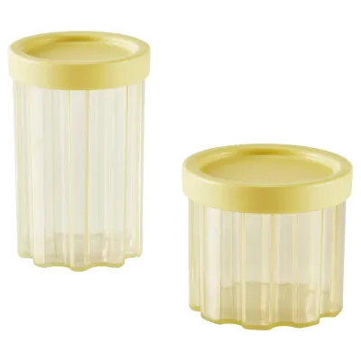 IKEA SPJUTLILJA (ИКЕА СПЙУТЛИЛЙА) — Банка с крышкой, 2 шт., светло-желтый