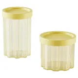 IKEA SPJUTLILJA (ИКЕА СПЙУТЛИЛЙА) — Банка с крышкой, 2 шт., светло-желтый — фото 1