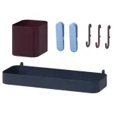 IKEA SKÅDIS (ИКЕА СКОДИС) — Набор аксессуаров из 7 предметов, разноцветный — фото 1