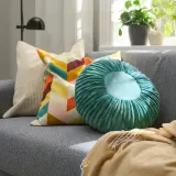 IKEA SYRENBUSKE (ИКЕА СИРЕНБУСКЕ) — Подушка, бирюзовый 38 см — фото 3