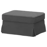IKEA EKTORP (ИКЕА ЕКТОРП) — Чехол на пуф, Талльмюра среднесерый — фото 2