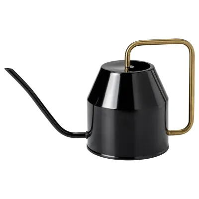 IKEA VATTENKRASSE (ИКЕА ВАТТЕНКРАССЕ) — Лейка, чёрный/золотой цвет 2.0 л