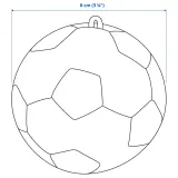 IKEA SPARKA (ИКЕА СПАРКА) — Мягкая игрушка, футбольный мяч/мини 8 см — фото 4