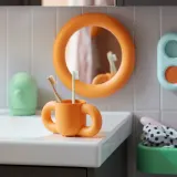 IKEA HUMLESJÖN (ИКЕА ХУМЛЕШЁН) — Стакан, оранжевый 31 сл — фото 2