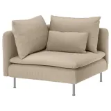 IKEA SÖDERHAMN (ИКЕА СЁДЕРХАМН) — Чехол для угловой секции, Келинге бежевый — фото 2