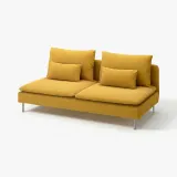 IKEA SÖDERHAMN (ИКЕА СЁДЕРХАМН) — Чехол для 3-местной секции, Келинге тёмно-жёлтый — фото 2