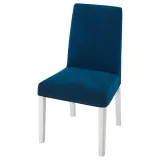 IKEA BERGMUND (ИКЕА БЕРГМУНД) — Чехол для стула, Дюпарп зелёно-синий — фото 3