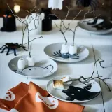 IKEA KUSTFYR (ИКЕА КУСТФИР) — Тарелка десертная, разные узоры 20 см — фото 2