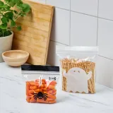 IKEA ISTAD (ИКЕА ИСТАД) — Пакет с застёжкой, разные рисунки белый/чёрный 0.3/0.8 л — фото 3