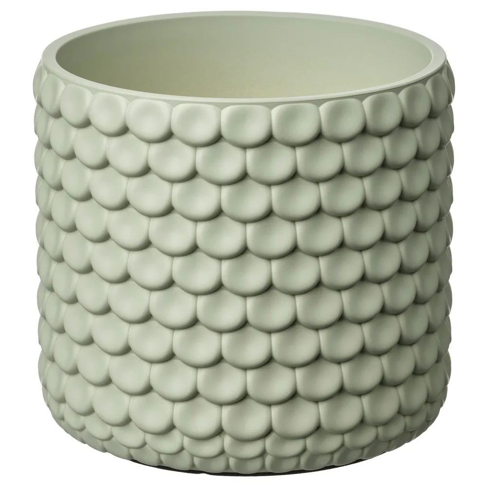 IKEA GLACIÄRBJÖRN (ИКЕА ГЛАСИЭРБЙЁРН) — Кашпо, светло-зелёный 12 см