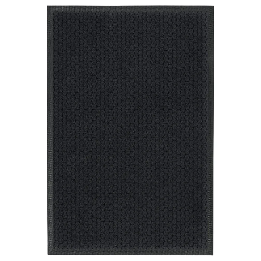 IKEA VATTENVERK (ИКЕА ВАТТЕНВЕРК) — Придверный коврик, тёмно-серый 40x60 см