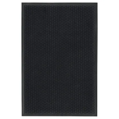 IKEA VATTENVERK (ИКЕА ВАТТЕНВЕРК) — Придверный коврик, тёмно-серый 40x60 см