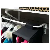 IKEA MULIG (ИКЕА МУЛИГ) — Штанга для одежды, белый 60-90 см — фото 3