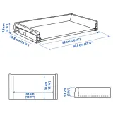 IKEA MAXIMERA (ИКЕА МАКСИМЕРА) — Ящик низкий, белый 60x37 см — фото 3