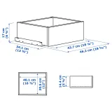 IKEA KOMPLEMENT (ИКЕА КОМПЛИМЕНТ) — Ящик, белый 50x35 см — фото 4