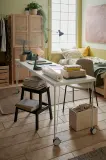 IKEA KRILLE (ИКЕА КРИЛЛЕ) — Ножка с колесиком, белая 70 см — фото 5