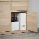IKEA KALLAX (ИКЕА КАЛЛАКС) — Вставка с дверцей, имитация дуба, окрашенного в белый, 33х33 см — фото 2