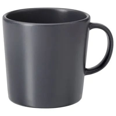 IKEA DINERA (ИКЕА ДИНЕРА) — Кружка, тёмно-серый 30 кл