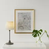 IKEA SILVERHÖJDEN (ИКЕА СИЛВЕРХЁЙДЕН) — Рамка, золотой цвет 40х50 см — фото 2