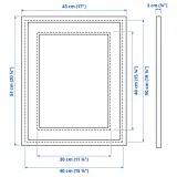 IKEA SILVERHÖJDEN (ИКЕА СИЛВЕРХЁЙДЕН) — Рамка, золотой цвет 40х50 см — фото 6