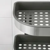 IKEA BROGRUND (ИКЕА БРОГРУНД) — Полка настенная угловая, нержавеющая сталь 19х58 см — фото 3