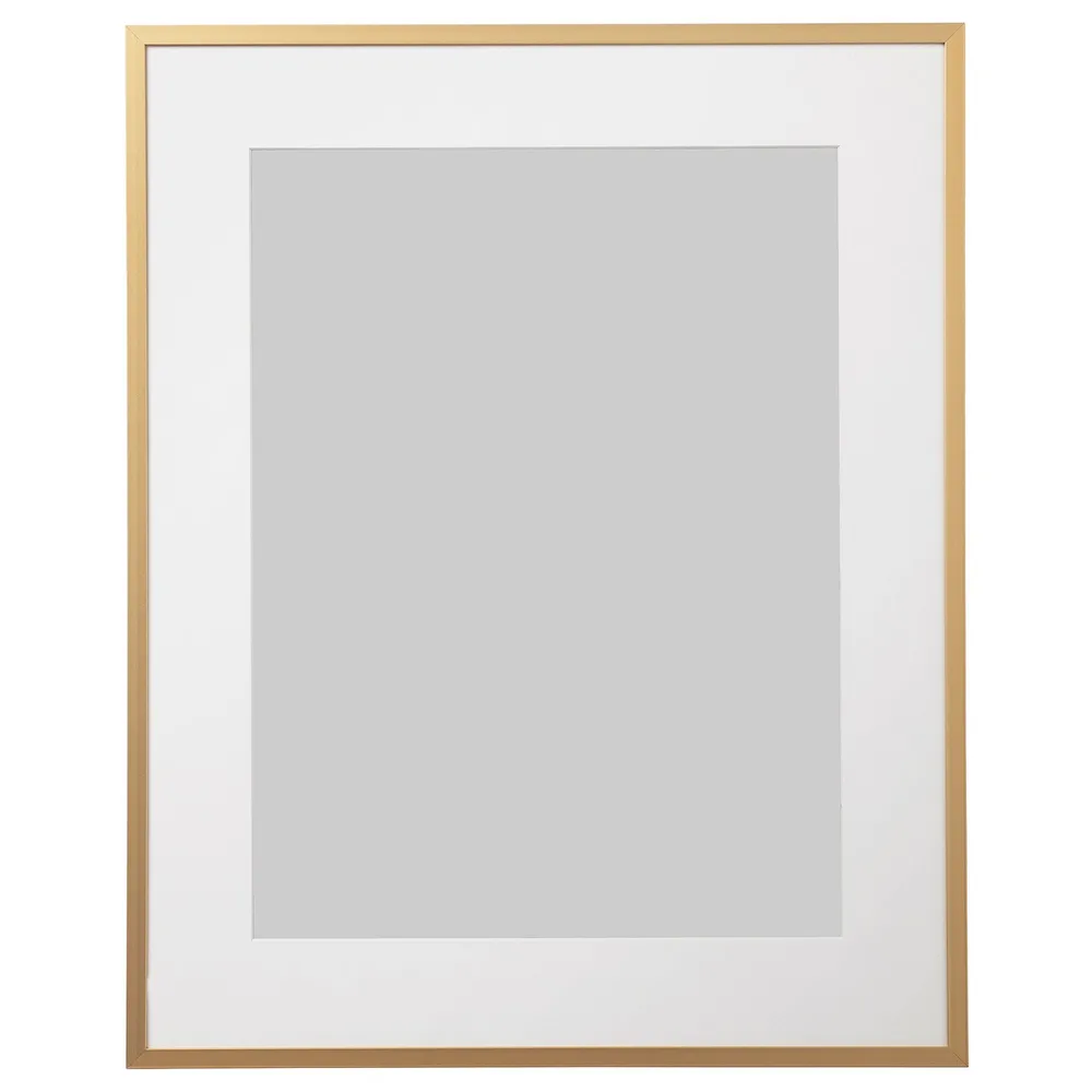 IKEA LOMVIKEN (ИКЕА ЛОМВИКЕН) — Рамка, золотистая 40x50 см