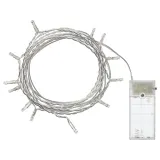 IKEA LEDFYR (ИКЕА ЛЕДФИР) — Гирлянда LED, 12 ламп, для помещений/на батарейках серебристая — фото 1