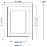 IKEA EDSBRUK (ИКЕА ЕДСБРУК) — Рамка, белая 30x40 см — фото 7