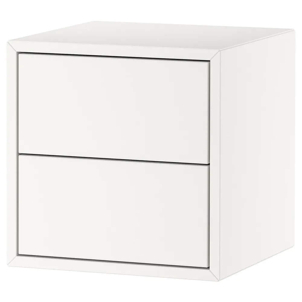 IKEA EKET (ИКЕА ЕКЕТ) — Шкаф/2 ящика, белый 35x35x35 см