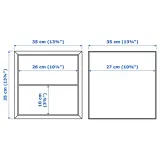 IKEA EKET (ИКЕА ЕКЕТ) — Шкаф/2 ящика, белый 35x35x35 см — фото 4