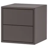 IKEA EKET (ИКЕА ЕКЕТ) — Шкаф/2 ящика, тёмно-серый 35x35x35 см — фото 1