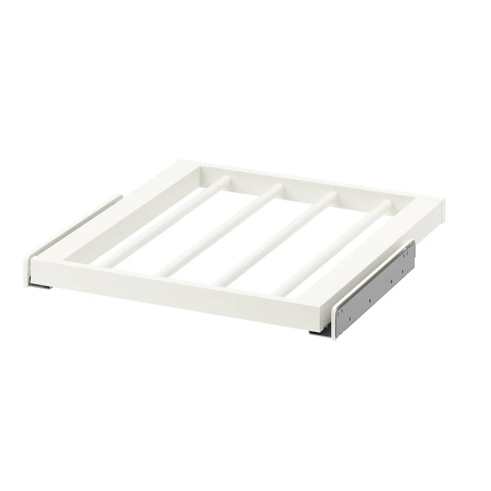 IKEA KOMPLEMENT (ИКЕА КОМПЛИМЕНТ) — Выдвижная вешалка для брюк, белый 50х58 см